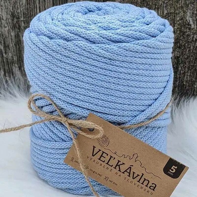 Velká vlna Špagát 5mm Pomněnka