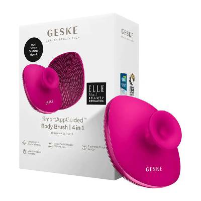 Четка за тяло Geske 4 в 1 (магента) (GK000705MG01)