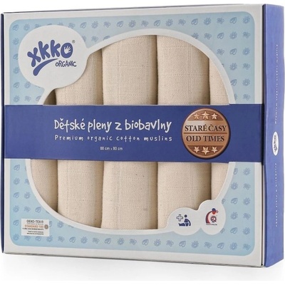 Kikko Biobavlněné Staré časy 80 x 80 Natural 5 ks – Zbozi.Blesk.cz