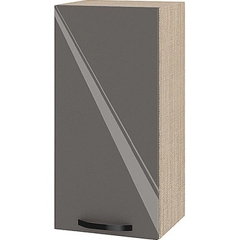 Image 1 of ИРИМ Горен кухненски шкаф Сити МФ-Антрацит гланц-05-16 35 см