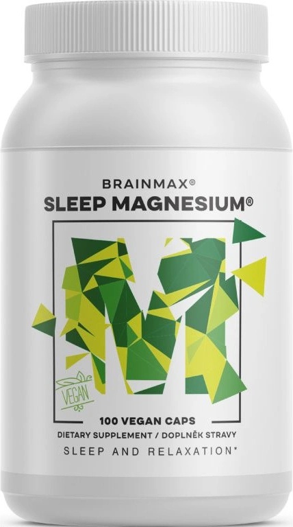 BrainMax Sleep Magnesium®, 320 mg, 100 капсули (Магнезий, GABA, L-теанин, Витамин B6, черешов сок)