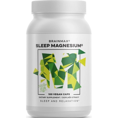 BrainMax Sleep Magnesium®, 320 mg, 100 капсули (Магнезий, GABA, L-теанин, Витамин B6, черешов сок)