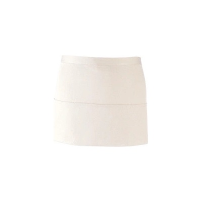 Premier Workwear Pracovní zástěra krátká s kapsami PR155 White 60x33cm