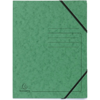 Exacompta Папка, картонена, с ластик, зелена (O1070180038)