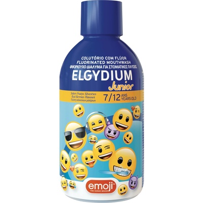 Elgydium Junior Детска флуоридна вода за уста Emoji, 7-12 години, 500 ml