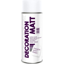 DecoColor Barva ve spreji MATT, RAL 9016 bílý - 400 ml