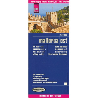 World Mapping Project Reise Know-How Mallorca Ost. East Mallorca. Majorque est. Mallorca este