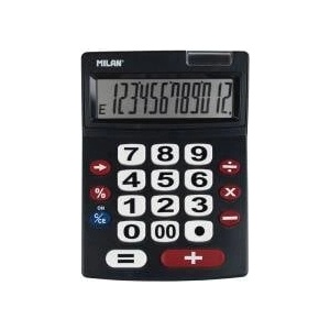 MILAN Calculator Milan Black (22, 5 x 14 x 3 cm) Калкулатори