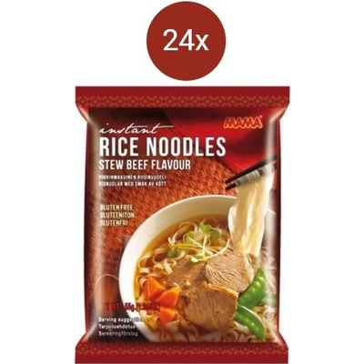 Mama instantní rýžové nudle s příchutí hovězí 24 x 55 g
