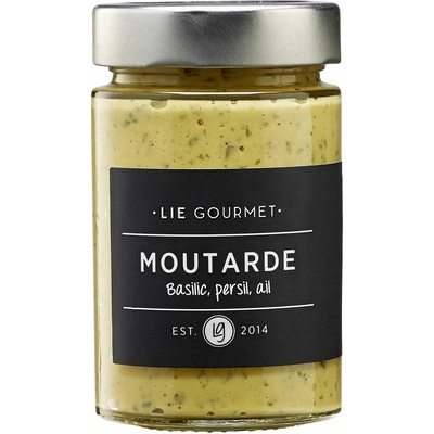 LIE GOURMET Krémová hořčice s bazalkou petrželí a česnekem 200 g