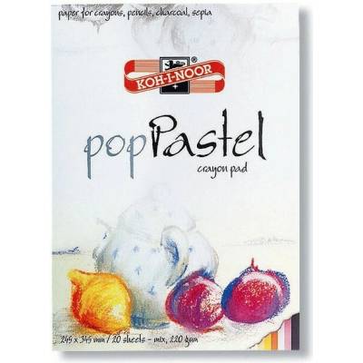 Koh-I-Noor Skicár 25X35cm na pastel biele listy lepená väzba 220g/m2 20 listov