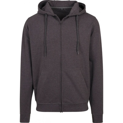 Build Your Brand pánska mikina BY082 Charcoal Heather