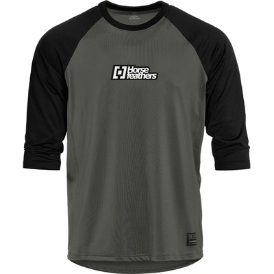 Мъжка фланелка с дълъг ръкав за колоездене Horsefeathers Spike 3/4 Bike Jersey Cycling jersey - Chimera / Black - размер XL (056-3964-0114)