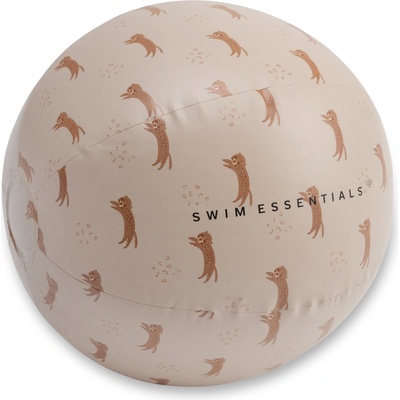 Swim Essentials Nafukovacia lopta Brown Leopard 51 cm
