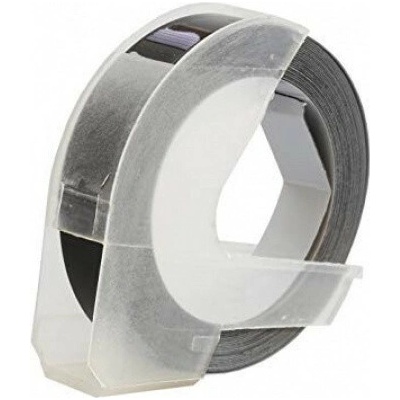 Alternatívna páska Dymo Omega A0898130, 9 mm x 3 m, biela tlač/čierny podklad