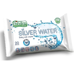Bebelan Мокри кърпички Bebelan - Silver water, 20 броя - ozone