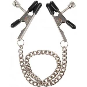 Seven Creations МЕТАЛНИ ЩИПКИ ЗА ЗЪРНА С ВЕРИГА от SexOutlet. bg