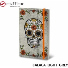 STIFFLEX Zápisník 13x21cm 192 listů Calaca světle šedá