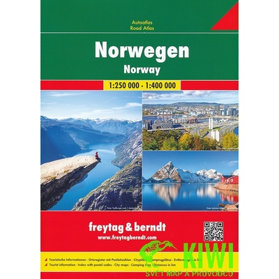 Norwegen/Norsko 1:250T/1:400T/autoatlas spirála