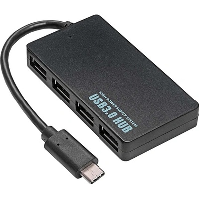 BlackBird USB HUB с 4xUSB 3.0 Type-C конектор, черен BH1201 (BH1201)