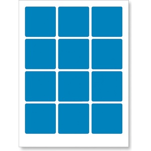 CDRmarket Самозалепващи етикети 60 x 60 mm, 12 етикета, A4, 20 листа, сини (R0ECO.6060BLUE)