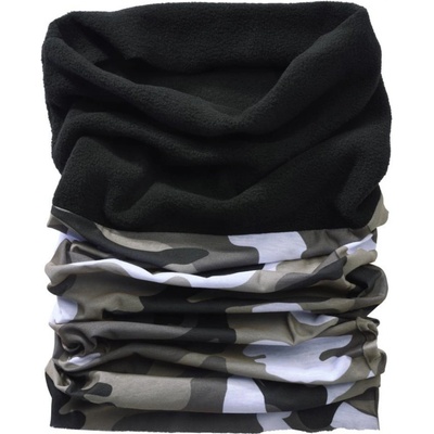 Urban multifunktionstuch Fleece čierna šedá Standard Urban Classics