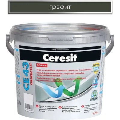 CERESIT ФУГА ГЪВКАВА СЕ43 5кг ГРАФИТ (2164396)