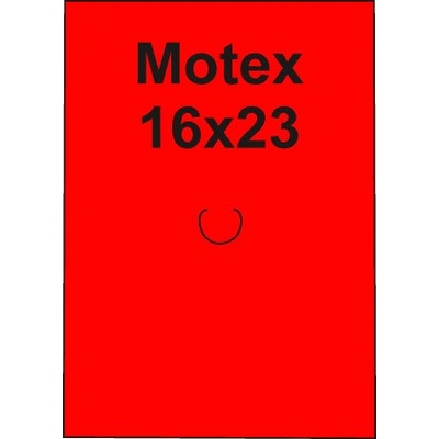 MOTEX Etikety MOTEX 16 x 23 hranaté 870 etiket kotouček červené 444937