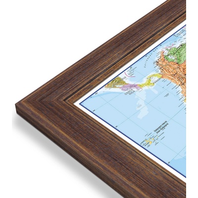 Maps International Jižní Amerika - nástěnná politická mapa 100 x 120 cm Varianta: mapa v dřevěném rámu, Provedení: Volta