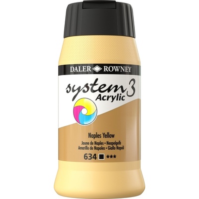 Daler-Rowney System3 АКРИЛНА боя Naples Yellow 500 ml 1 бр (129500634)