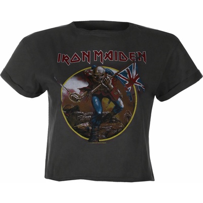 AMPLIFIED дамска тениска (crop top) IRON MAIDEN - TROOPER - CC - AMPLIFIED - ZAV430TRO_CC