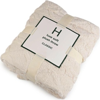 Stoklasa Deka plyšová vrkôčiková Krémové svetlá