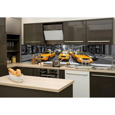 DIMEX ART Фототапет за кухня - жълто такси 260 x 60 см