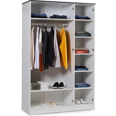 Трикрилен гардероб Infinity с избор на врати