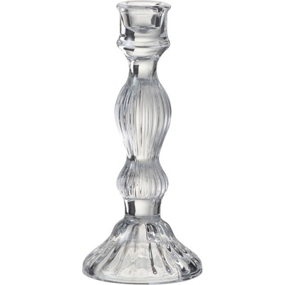 Skleněný transparentní svícen Candelero - ∅ 9*20 cm - J-Line by Jolipa
