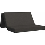 vidaXL Сгъваем диван легло 120 x 67 x 45 см Тъмносиво (900209)