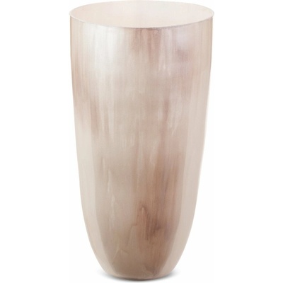 EUROFIRANY SKLENENÁ VÁZA CARDO (01) (FI) 20X37 CM KRÉMOVÁ