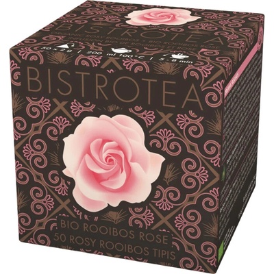 Bistrotea Tipis Ružový rooibos BIO bylinkový čaj 50 x 2 g