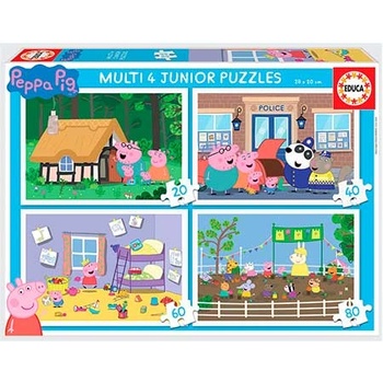 Educa Пъзел 4 в 1 Educa - Пепа Пиг (EDU18645)