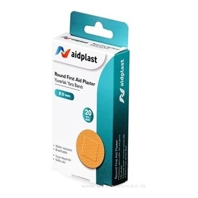 Victoreks Health Products Ltd. Aidplast Náplast na rány kulatá 20 náplastí