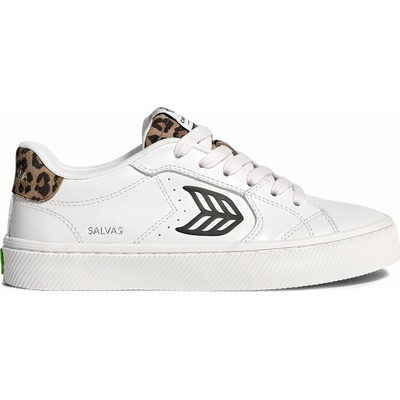 Cariuma Salvas White Leather Black Logo Leopard Print Sneaker – Hledejceny.cz