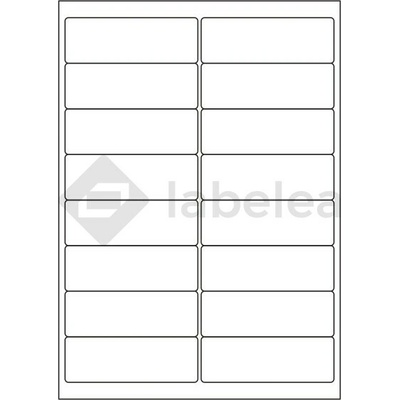Labelea Samolepiace etikety 99,1x34 mm biele papierové, na hárku A4, pre laserovú a atramentovú tlač, Farba etikiet Biela, Počet hárkov v balení 100 EPY099034W016S