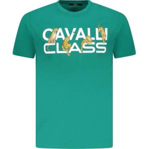 Cavalli class Тениска с къс ръкав мъжка cavalli class, Размер xl, Цвят Зелен (txt60mjd060_ve04038)