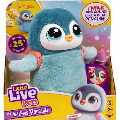 Moose Плюшена интерактивна играчка Moose Little Live Pets - Пингвинче (26535)