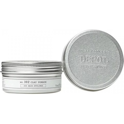 Depot 302 Clay Pomade tvarujúca pomáda na vlasy s matným efektom 75 ml