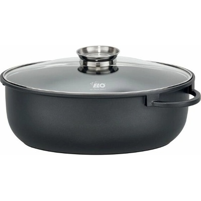 ELO 80038 Alucast pekáč se skleněnou poklicí a aroma úchytem 38x25 cm indukce