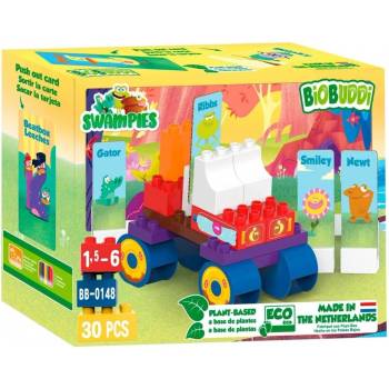 BiOBUDDi Конструктор, BioBuddi, Swampies, Състезателна кола, 30 части (BB0148)