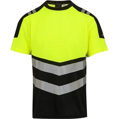Regatta HI-VIS tričko TRS280 Black/Yellow S