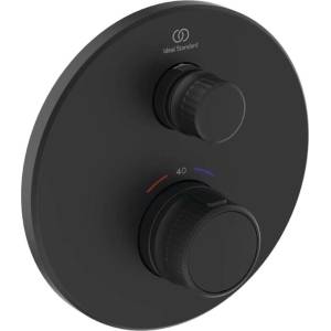 Ideal Standard CeraTherm Navigo - Термостатична душ-батерия за вграждане, копринено черна A7295XG (A7295XG)