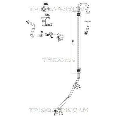 Vysokotlaké / nízkotlaké vedení, klimatizace TRISCAN 9010 10048